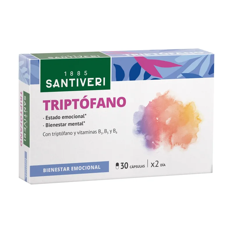 tryptophan 30 capsules Santiveri Same Day Shipping