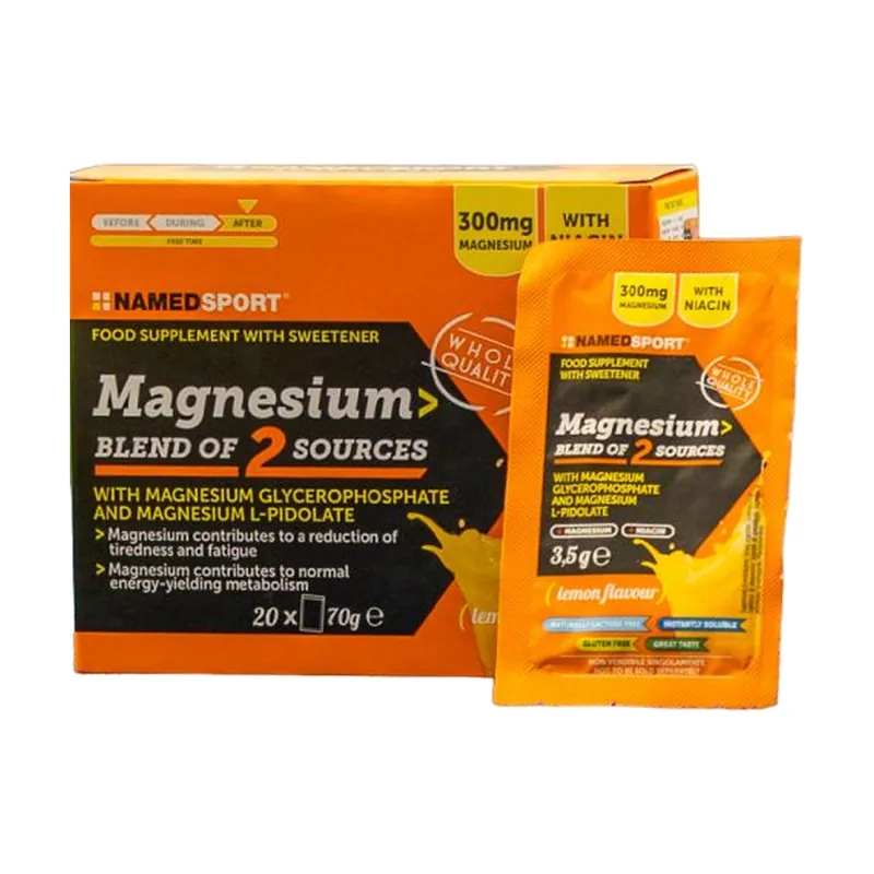 Authentic Magnesium mix from 2 sources 20 packets of 70g Named Sport