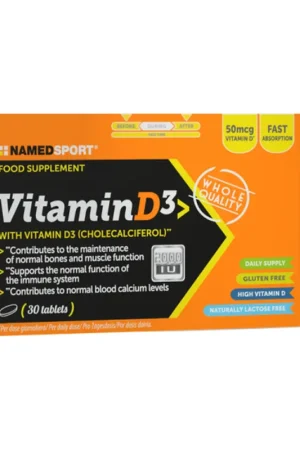 Vitamin D3 30 tablets Named Sport Today Only