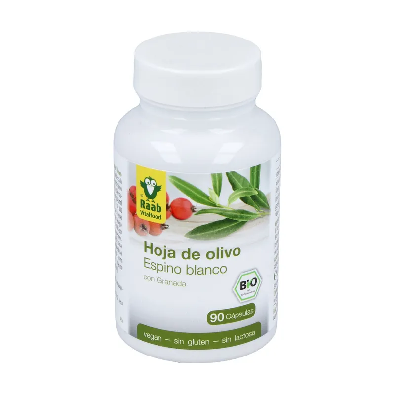 Price Cut Organic olive leaf and hawthorn 90 capsules Raab