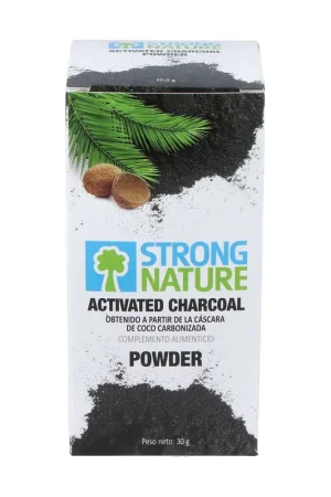 Active charcoal for digestive comfort 30 g of powder Strong Nature Grab Now