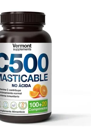 Buy Direct Chewable non-acidic orange vitamin C500 120 chewable tablets Vermont Supplements
