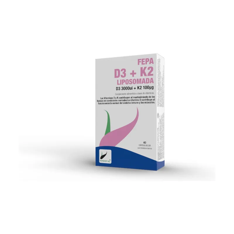 Fepa-vitamin d3+k2 liposome 40 capsules Fepa Factory Price