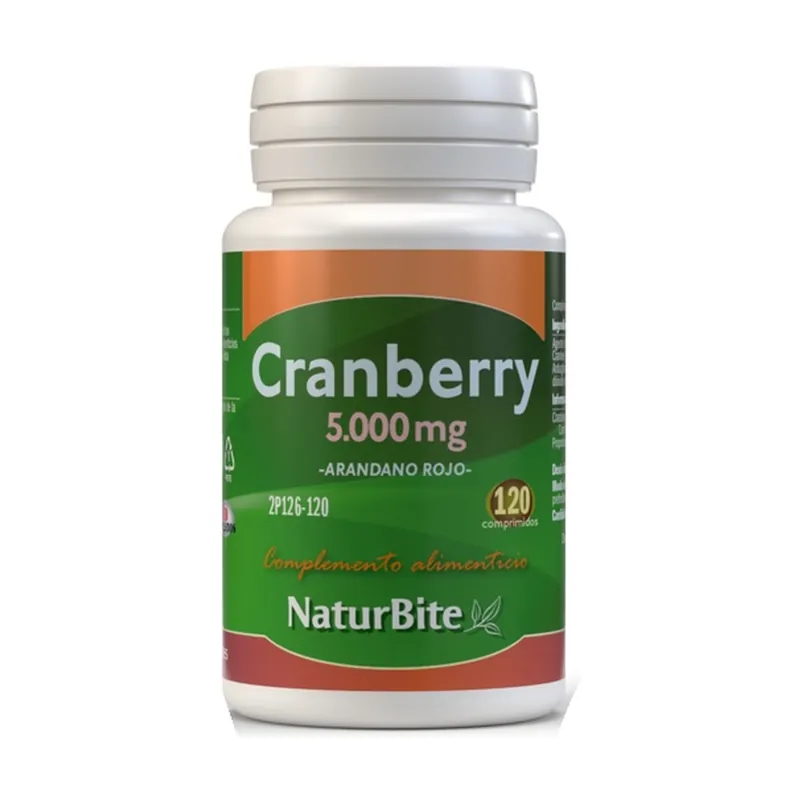 Buy Online Cranberry lingonberry 5000mg 120 tablets Naturbite