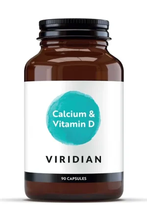 Bargain High potency calcium and vitamin D3 90 capsules Viridian