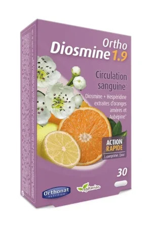 Ortho diosmine 1.9 blood circulation 30 capsules Orthonat Seasonal Sale