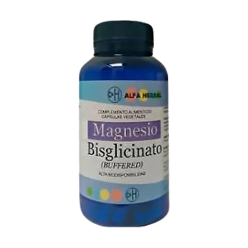 Magnesium bisglycinate 120 vegetable capsules Alfa Herbal Certified