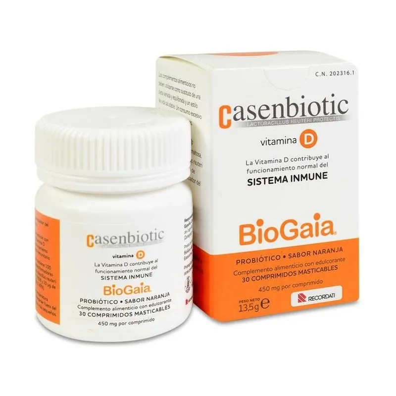 Popular Casenbiotic with vitamin D 30 chewable tablets Casen Recordati