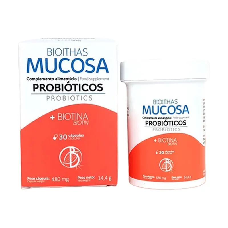 Probiotic mucosa 30 capsules of 480mg Bioithas Mega Sale