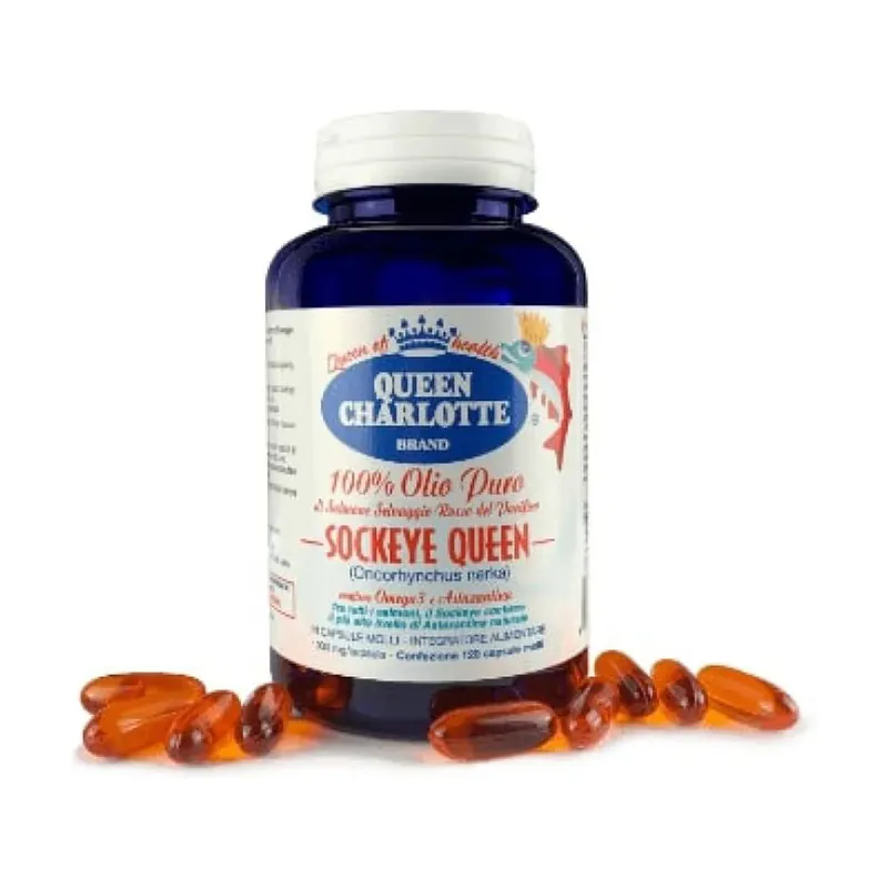Top Rated Pure sockeye salmon oil 120 capsules Queen Charlotte
