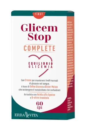 Buy Direct Glicem stop complete 60 capsules Erba Vita