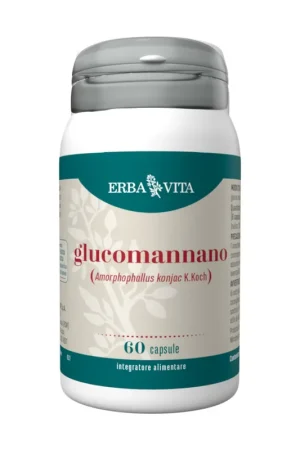 Brand New Glucomannan 60 capsules Erba Vita