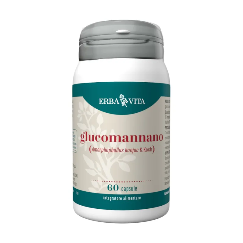 Brand New Glucomannan 60 capsules Erba Vita
