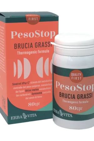 Buy Today Peso Stop - fat burner 80 tablets Erba Vita