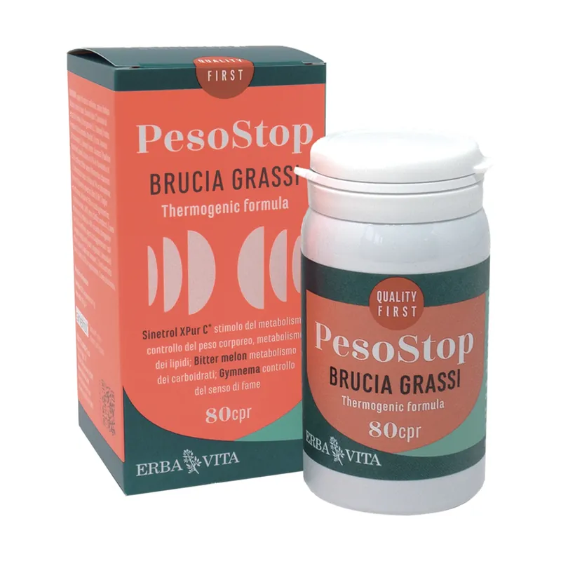 Buy Today Peso Stop - fat burner 80 tablets Erba Vita