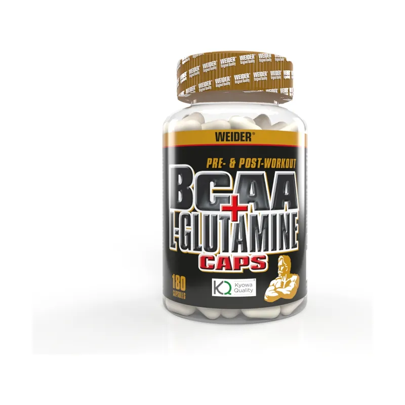 BCAA + L-glutamine muscle mass 180 capsules Weider Free Returns