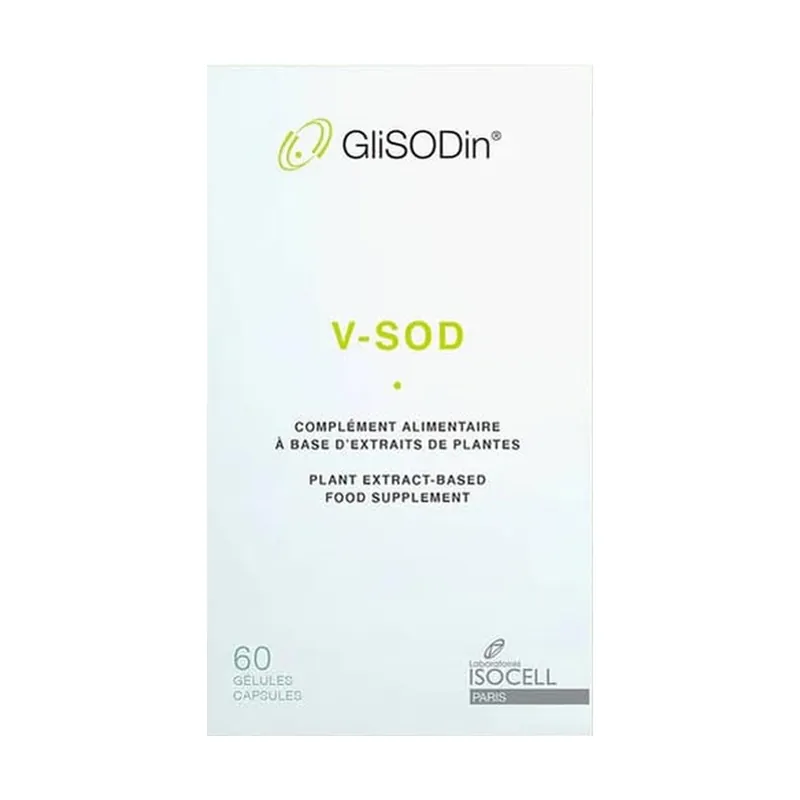 Glisodin v-sod antioxidant for vitiligo 60 capsules Glisodin Seasonal Sale