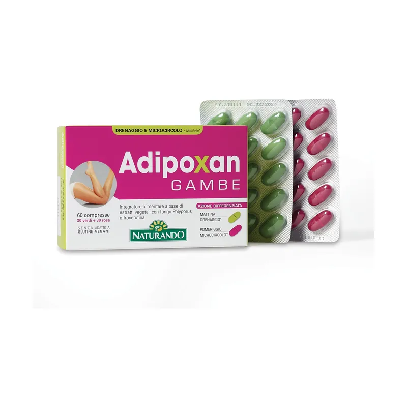 Fresh Stock Adipoxan gambe tired legs 60 tablets Naturando