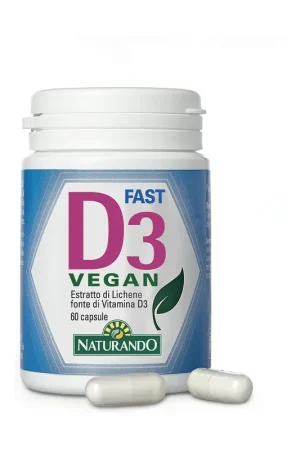 Bargain D3 fast vegan vitamin D3 60 capsules Naturando