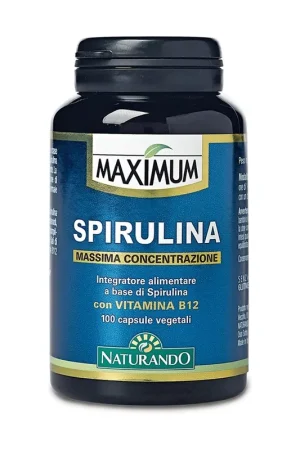 maximum spirulina 100 vegetable capsules Naturando Mega Sale