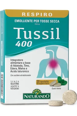 Tussil 400 respiratory system 20 chewable tablets Naturando Holiday Sale