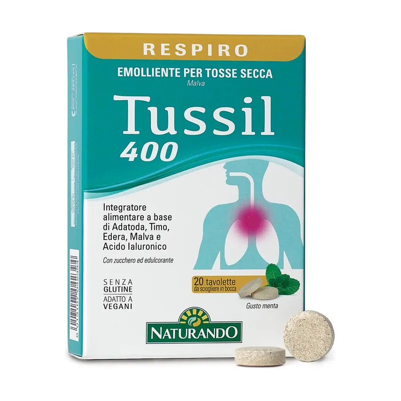 Tussil 400 respiratory system 20 chewable tablets Naturando Holiday Sale