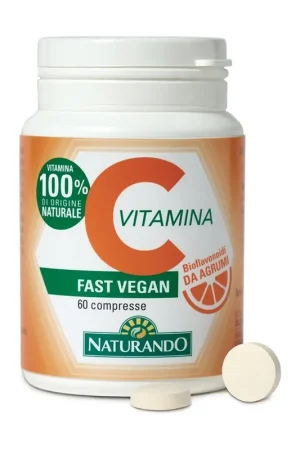 Same Day Shipping Vitamin C fast vegan 60 tablets Naturando
