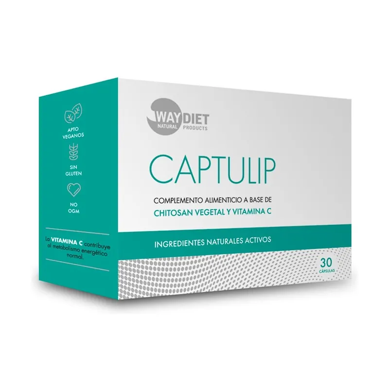 Latest Captulip chitosan and vitamin C 30 capsules of 735mg Waydiet
