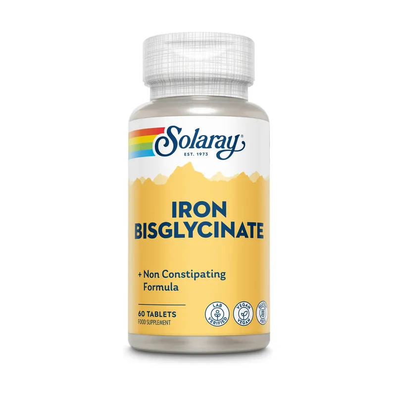 Iron bisglycinate 60 tablets Solaray Top Rated