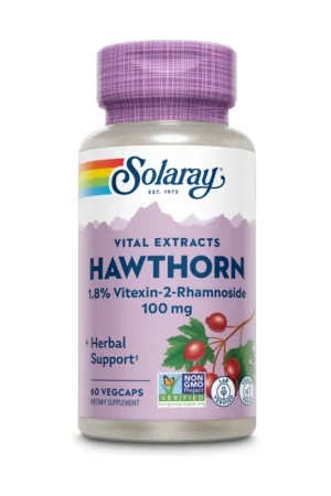 Super Sale Hawthorn extract 100 mg 60 vegetable capsules of 100mg Solaray