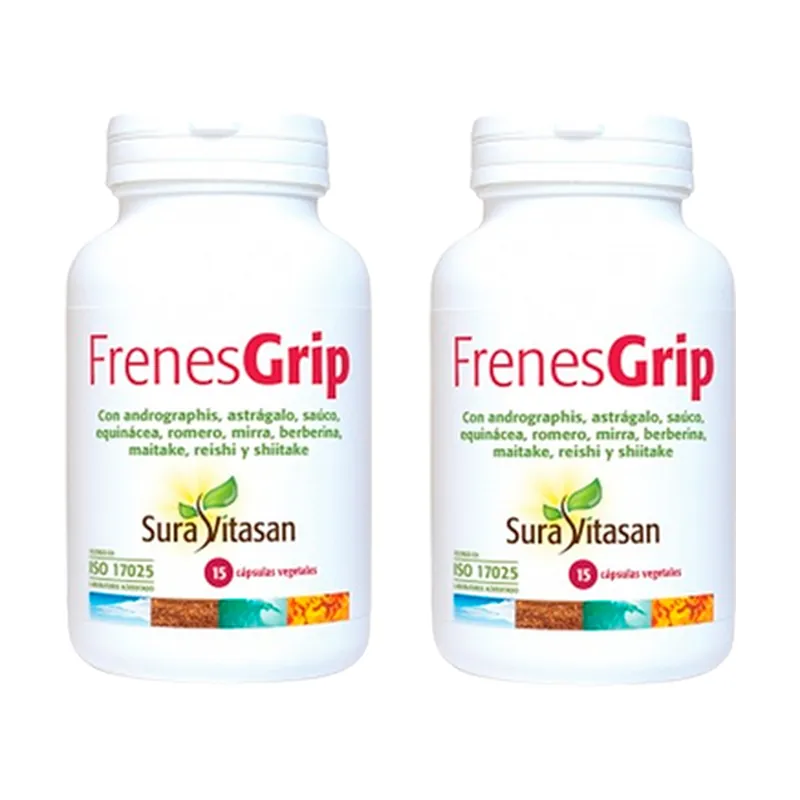 Pack 2x1 Grip Brakes 2 units of 15 capsules Sura Vitasan Premium