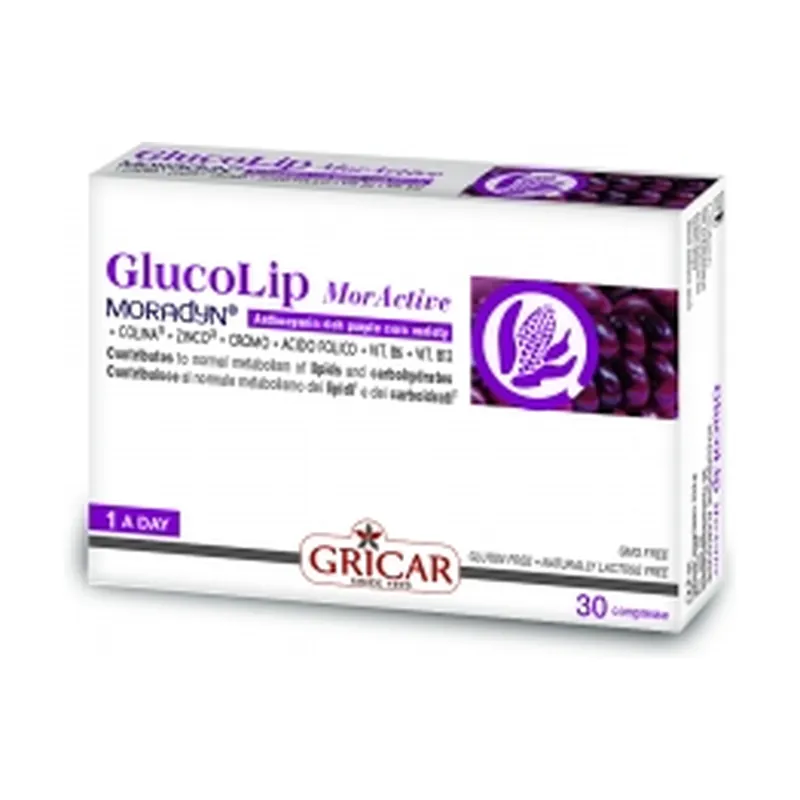 While Supplies Last Glucolip Mor Active 30 tablets Gricar