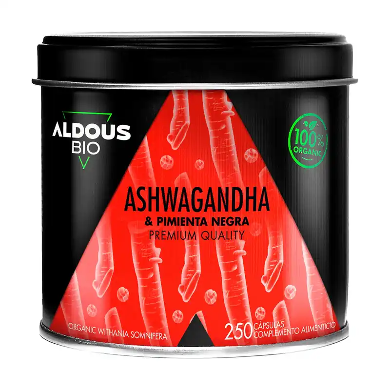 Cheap Organic Ashwagandha 2160 mg with Black Pepper 250 capsules Aldous Bio