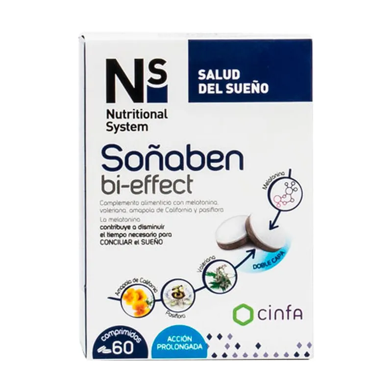 Soñaben bi-effect melatonin 1.85mg 60 tablets NS Hot Deal