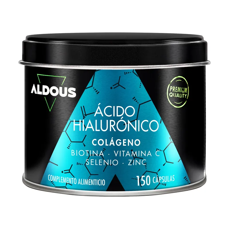 Hyaluronic acid with collagen, vitamins and minerals 150 vegetable capsules Aldous Bio Place Order