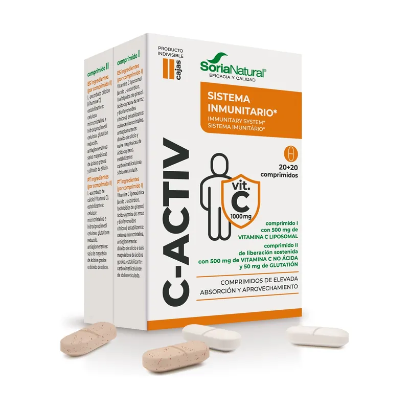 Limited Time C-Activ (immune system) 20 + 20 tablets Soria Natural