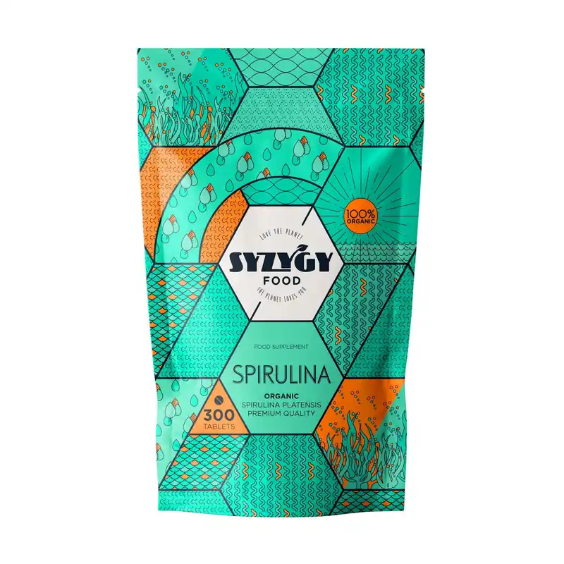 Organic Spirulina 300 tablets of 500mg Syzygy Deal