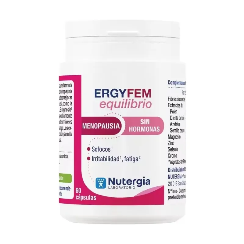 Ergyfem Menopause Balance 60 capsules Nutergia Next Day Delivery