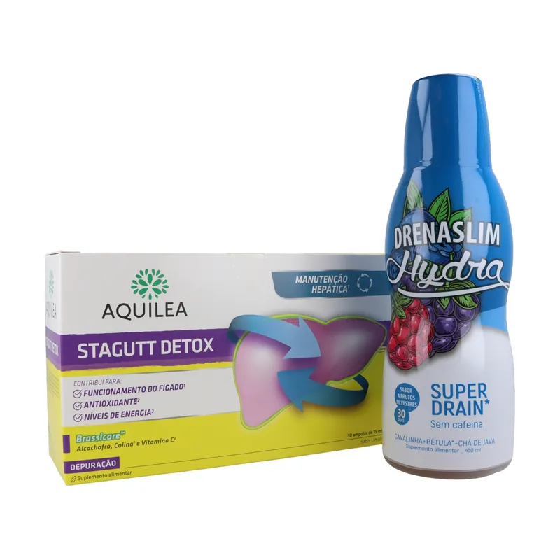 Good Plan Pack - Drenaslim Hydra + Aquilea Stagutt Detox 2 units Drenaslim Place Order