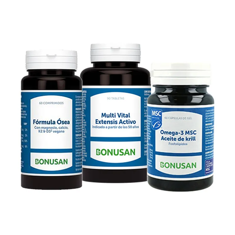 Basic daily pack for senior women 60 tablets + 90 tablets + 60 capsules Bonusan Direct From Factory