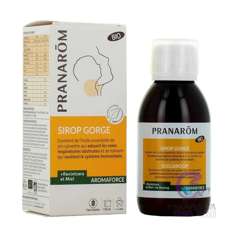 Order Now Organic honey and revintsara throat syrup 150 ml Pranarom