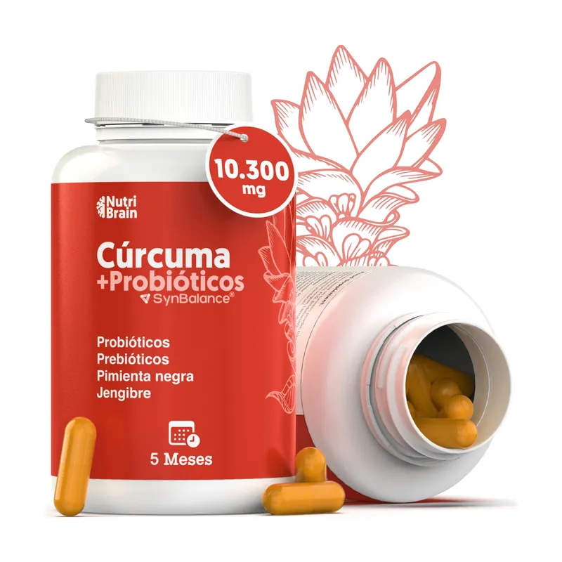 Place Order Turmeric with probiotics 125 capsules Nutribrain