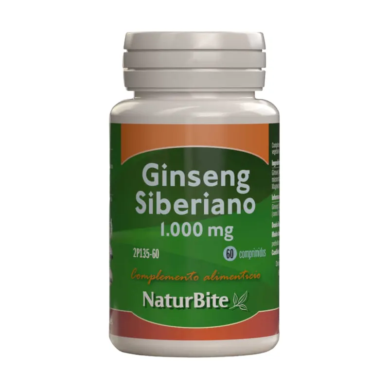 Siberian Ginseng 1000 mg 60 tablets Naturbite Affordable