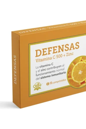 Best Seller Vitamin C + Zinc Defenses 15 tablets of 1250mg Obire
