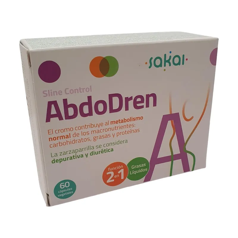 Sline control abdodren abdominal control and elimination of liquids 60 capsules Sakai Luxury