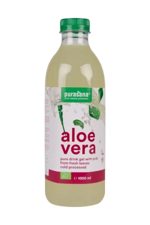 Time-Limited Aloe vera gel drink with pulp Bio 1 L Purasana