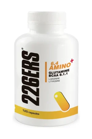 Shop Now 6.4 Amino+ Glutamine, BCAA, L-Arginine and L-Tyrosine (sports recovery) 120 capsules 226ERS