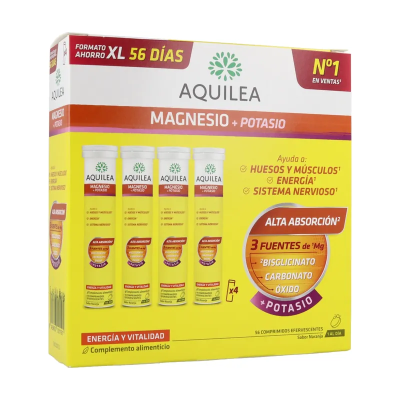 In Demand Aquilea Magnesium + Potassium Effervescent 56 effervescent tablets Aquilea