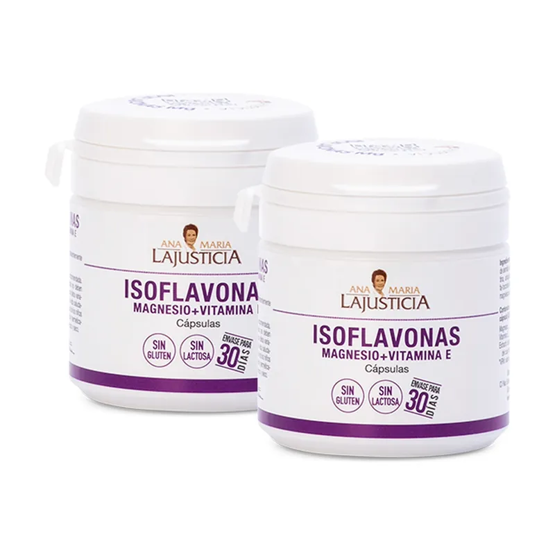 Isoflavones Pack with Magnesium and Vitamin E 2x30 capsules Ana Maria Lajusticia® Authentic