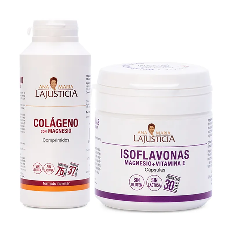Collagen Pack with magnesium and Isoflavones 450 tablets + 30 capsules Ana Maria Lajusticia® Latest